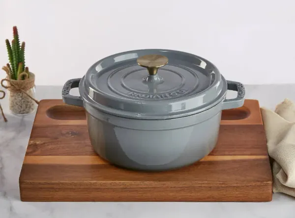 10 Piece Enamelled Set Cookware (with Large Wok) in Blue color